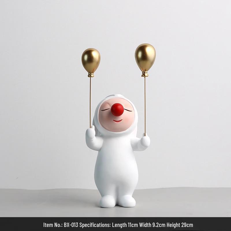 Rabbit Luxury Dual-Sided Balloon Ornaments for TV Cabinet & Living Room