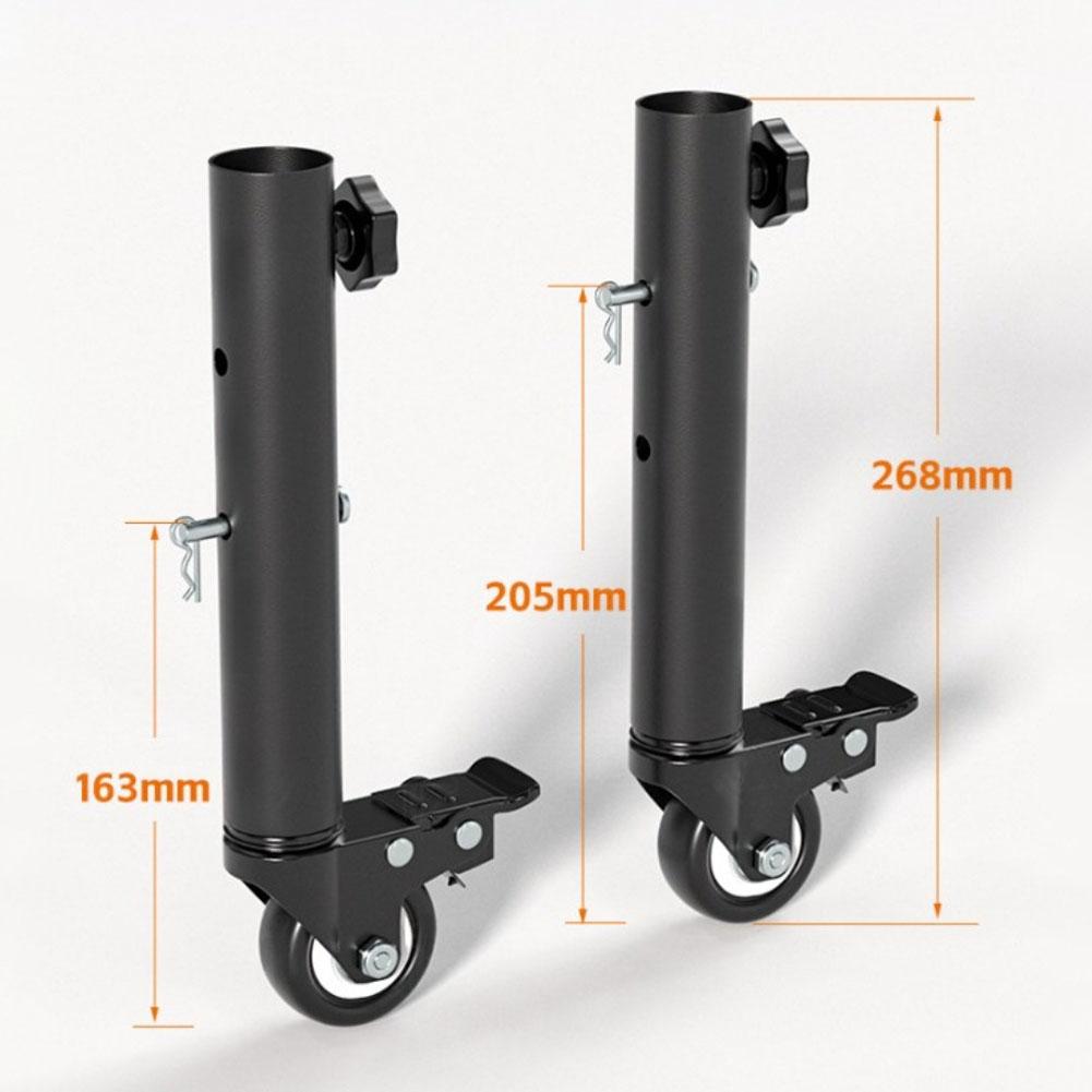 Support Casters Adjustable Support Casters With Brakes And 360° Swivel Design For Furniture 30*16*6cm Storage Rack Base