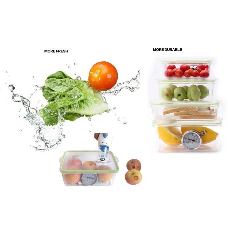 High-quality Microwave Safe Square Vacuum Seal Lunch Box For Fresh Storage