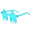 Colorful Rimless Star Party Sunglasses: Fun One-Piece Design