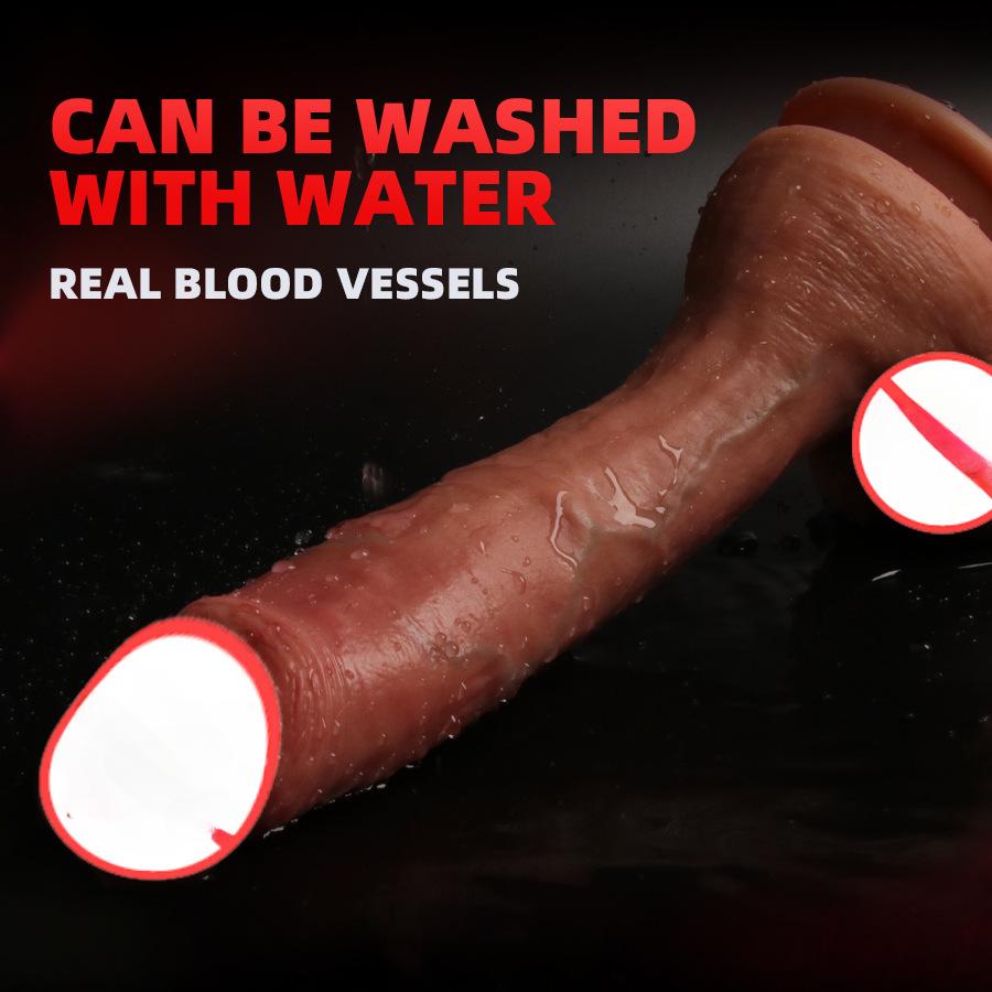 Kadınlar İçin Gerçekçi Silikon Dildo - Solo Haz ve Mastürbasyon İçin Yumuşak Manuel Penis Seks Oyuncağı