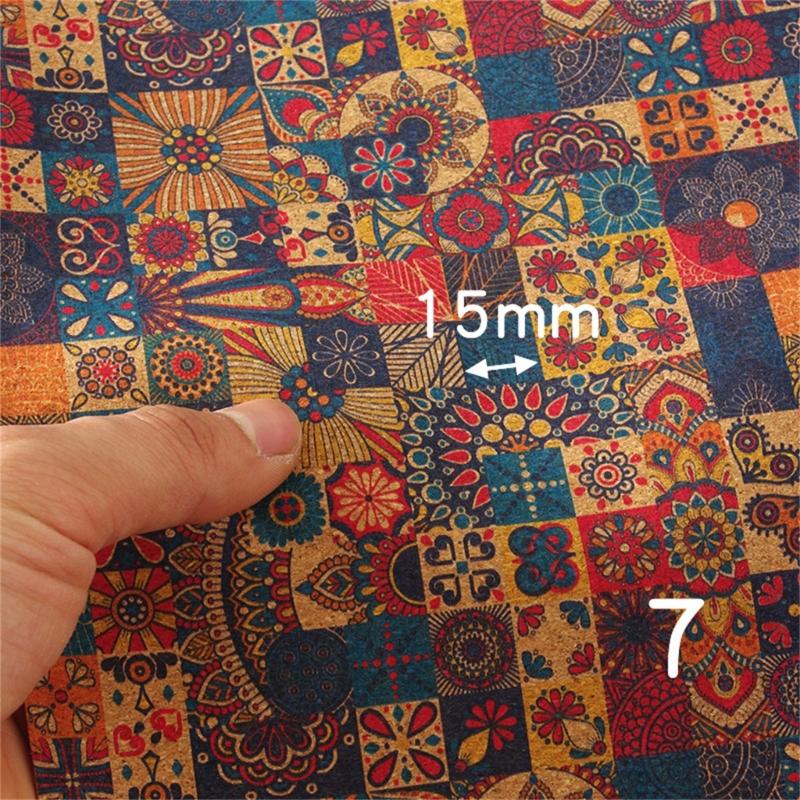 9 Fogli di Tessuto di Sughero, Fogli di Pelle di Sughero 17,7''x11,8'' Morbido Tessuto di Sughero per Cucire Borsa Portafoglio Scarpe Fiocchi, Artigianato