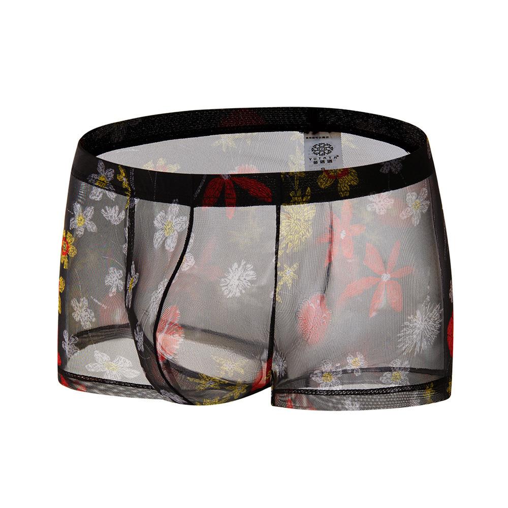 Pantalones cortos Boxer de malla para hombres Calzoncillos transparentes  impresos Ropa interior Bragas de bikini transpirables comprar a buen precio  — entrega gratuita, reseñas reales con fotos — Joom