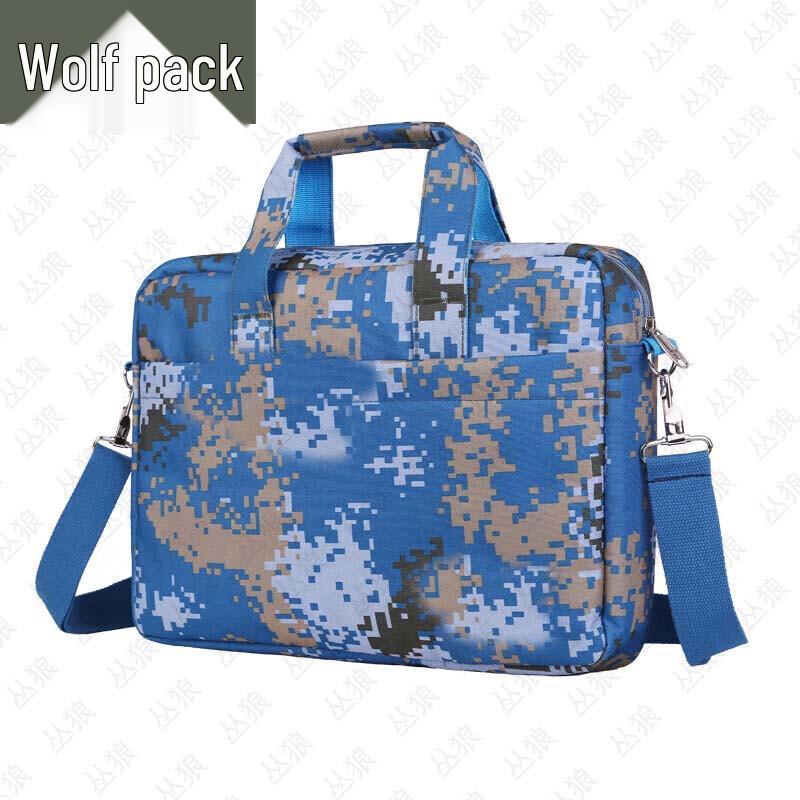 Jungle Wolf Camouflage Laptop Briefcase