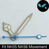 High quality watch hands blue-green/green luminous hands suitable for N  H35 NH36/ETA 2836 2824/8205 8215 movements