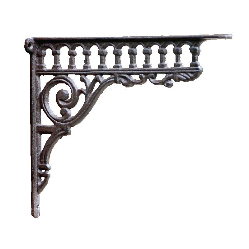 Retro Triangle Cast Iron Roman Column Wall Shelf Bracket
