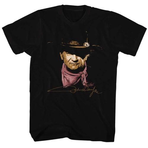 John Wayne Schwarz Erwachsenen T-Shirt Unisex T-Shirt