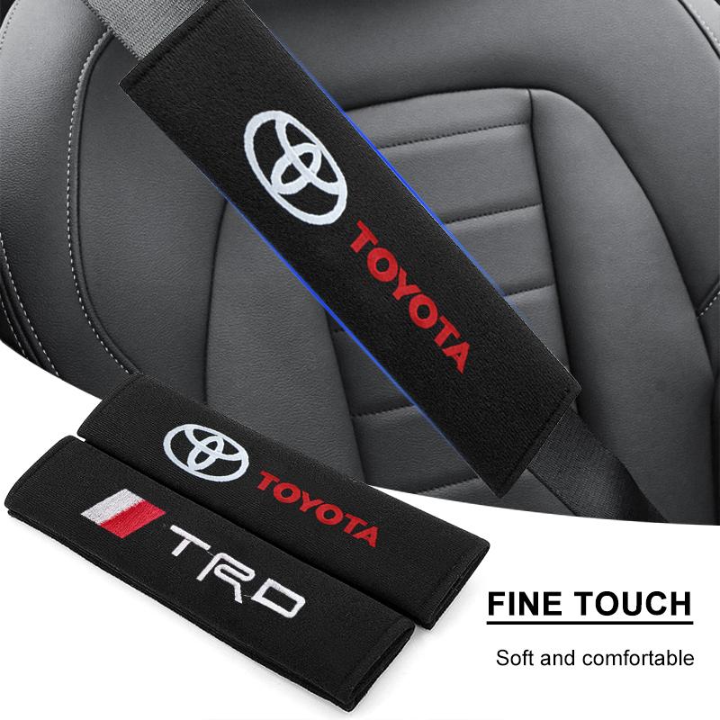 New Car Safety Belt Shoulder Cover Seat Belt Pads Accessories For Toyota Corolla Avensis Yaris Rav4 Hilux Auris Camry Prius