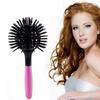 Pink 360 Degree Ball Hairbrush Plastic Round Curly Hair Comb 3D Round Hair Brushes Comb  Make Up