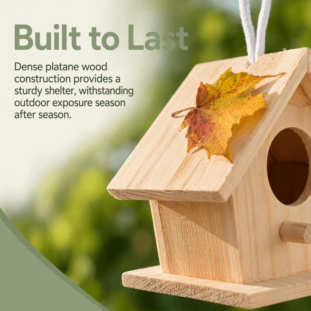 4Pcs Durable Hanging Bird House Hanging Design Outdoor Bird House Garden Decoration