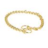 Pet Chain Necklace Gold Color Fashion Decorative Durable Pet Chain Collar for Dogs Cats 0.25x50cm /