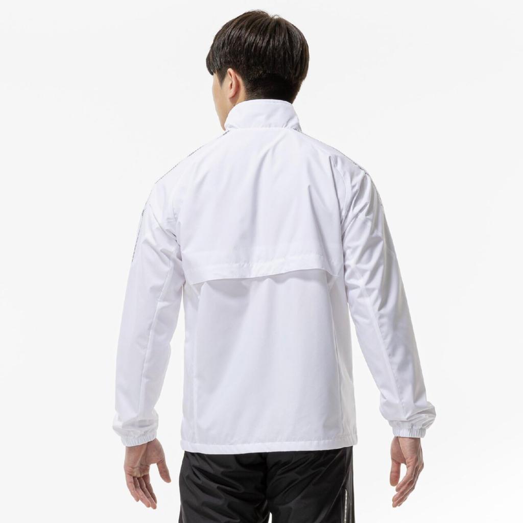 Training Wear MC Line Windbreaker Jacket Windproof 32MEC015 Unisex White X Black XL [Mizuno] Water-repellent