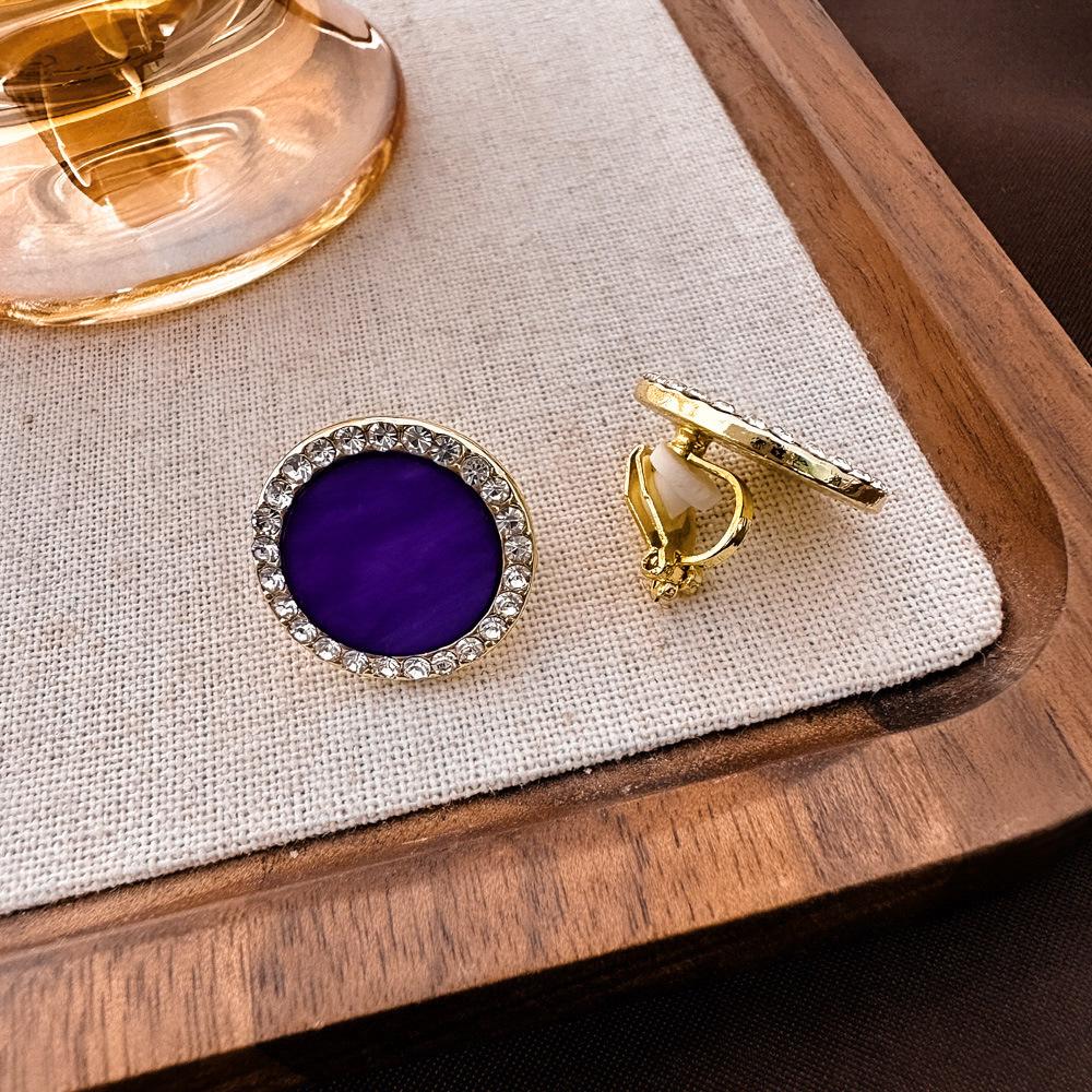 Vintage Französische Ohrclips mit ovalen Perlen für nicht-durchstochene Ohren