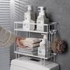 Multi-functional Wall-mounted Toilet Storage Rack Bathroom Perforation-free Storage Rack Bathroom Washstand  Shower Organizer