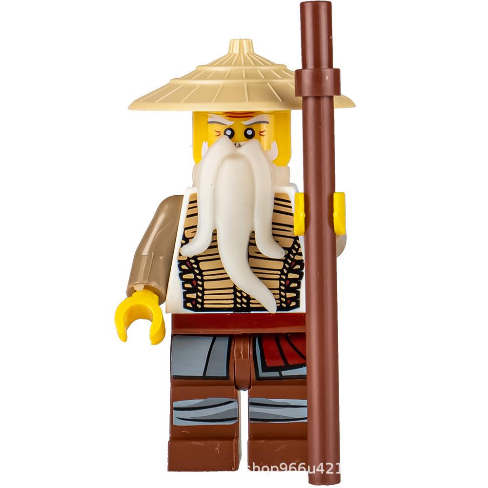 Ninja Warrior Superhero Doll With Weapon Single Building Block Assembly Toy