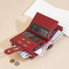 Women's Wallet with Keychain Strap Card Holder Coin Zip Pocket Ins Style Short Bifold Purse