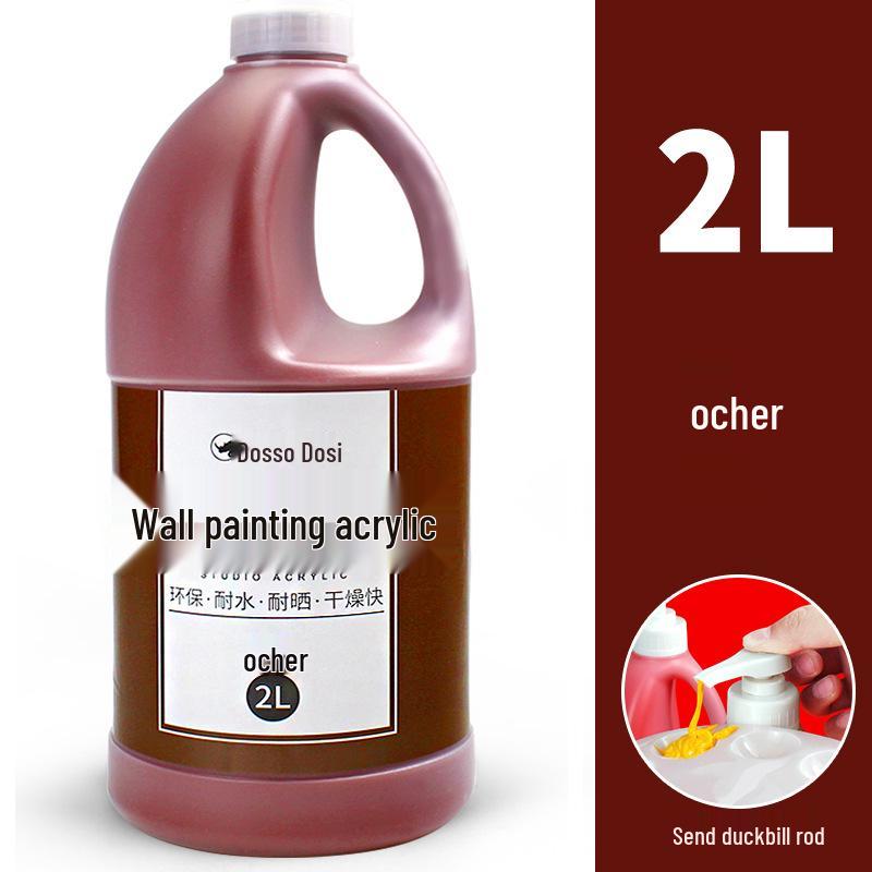 2L Acrylic Paint Bucket for Wall, Textile & Graffiti DIY Projects