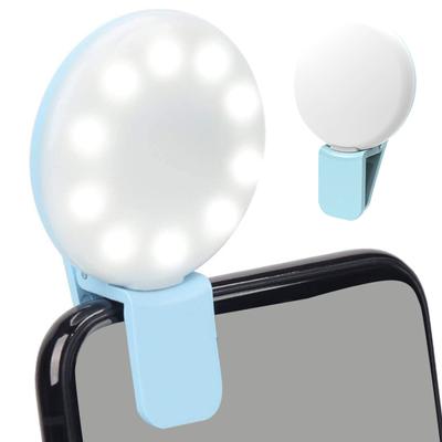 Rechargeable Selfie Light Clip Design 3 Levels Light Adjustable Marquee Flash Function Phone LED Fill Light