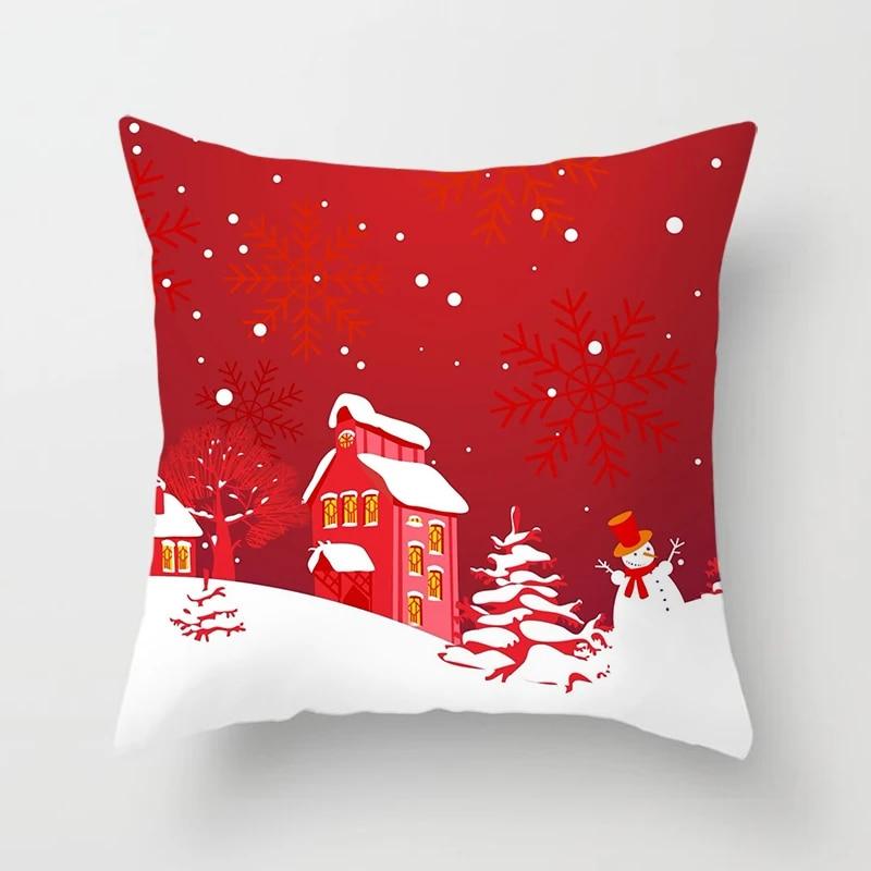 

Рождественские наволочки, украшение для дома, рождественские праздничные украшения для вечеринки, наволочки для гостиной, чехлы на диванные подушки 60x60cm