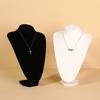 High-End Black Velvet V-Shaped Necklace Display Stand