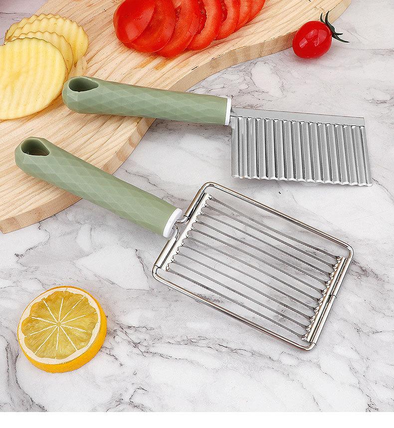 Stainless Steel Tomatoes Luncheon Meat Slicer Potato Egg Fruit Knife Kitchen Accessories Cooking Tools For Salads Sandwiches