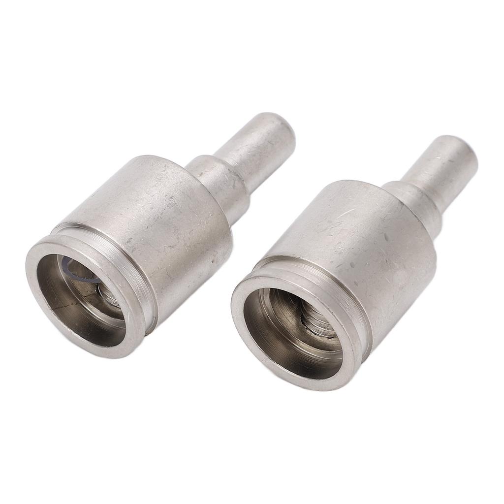2pcs Amp Input Reducer Adapter 0 Gauge To 4 Gauge High Power Brass Nickel Plated for Car