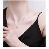 Platinum Plated Moissanite Necklace Minimalist Elegant Jewelry Women