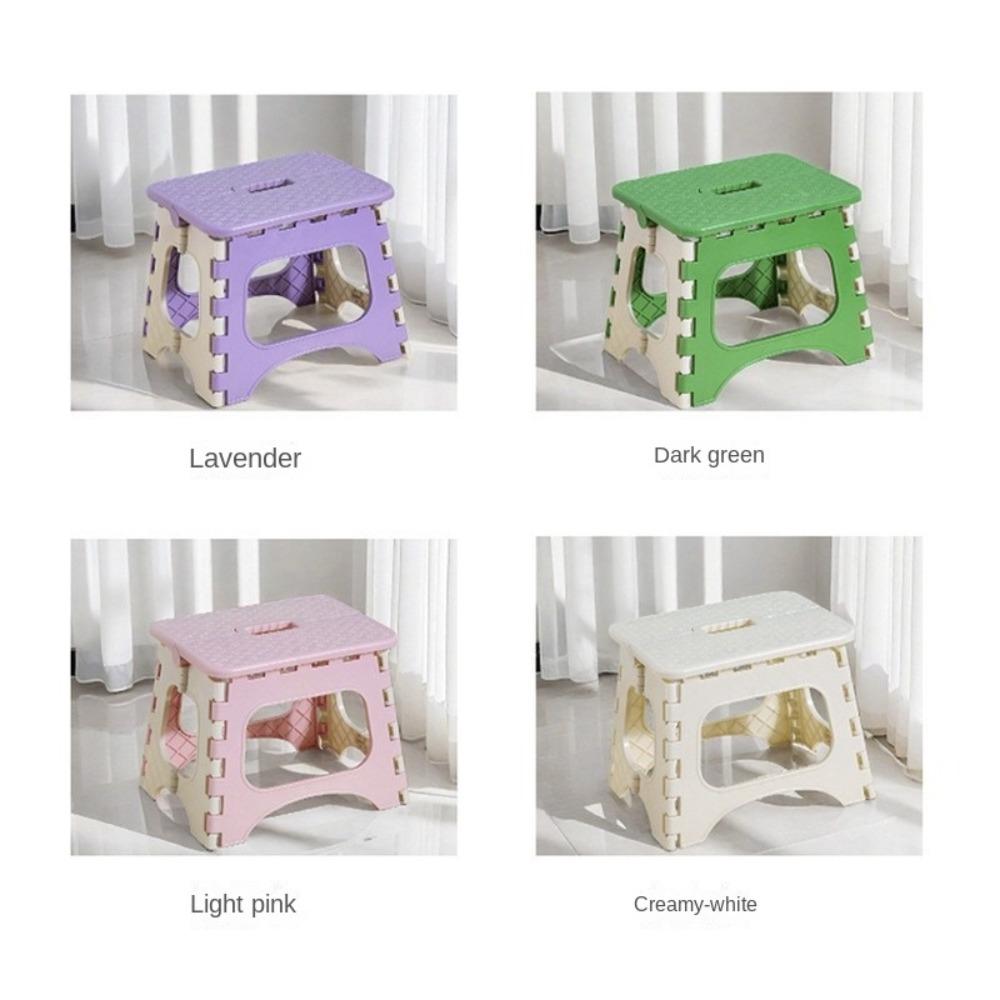 Lightweight Small Bench  Chair Plastic Shoe Changing Stool Portable Folding Stool  Children Adult