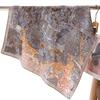 New Luxury Floral Print Velvet 70cmSquare Scarf Women Hair Headband Soft Cotton Neckerchief Female Neck Tie Lady Head Hijab Gift