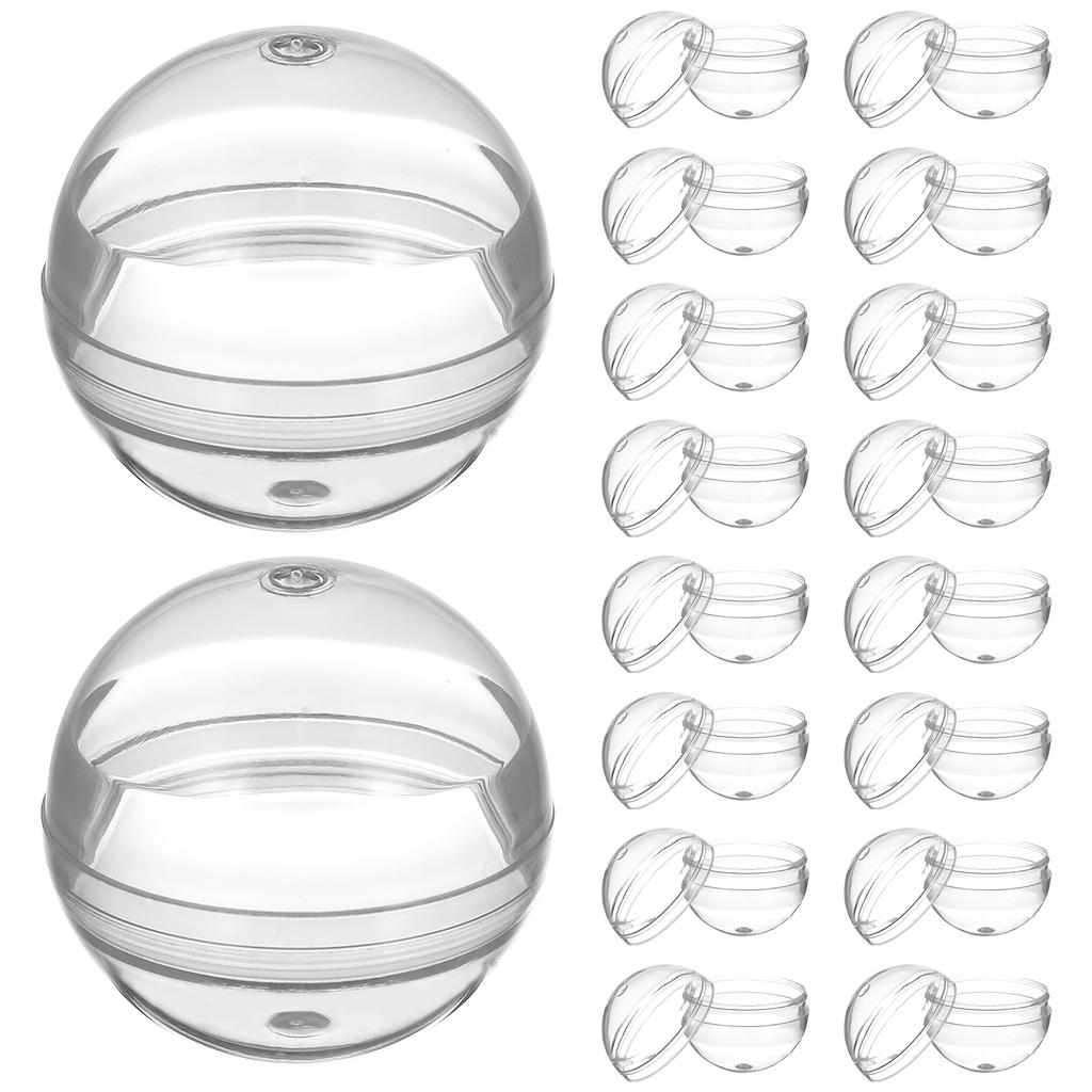 100/50pcs Christmas Transparent Children Stroage Balls Clear Plastic Containers Crafts Packaging For Wedding Party Gift Boxes
