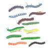 6/12Pcs Simulation Spooky Caterpillars Hair Clip Funny Creative 3D Crawl Insect Duckbill Clip Hairpin Prank Party Hair Accessory