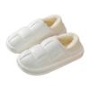 Waterproof cotton slippers autumn and winter bag heel wear plush home indoor plush shoes