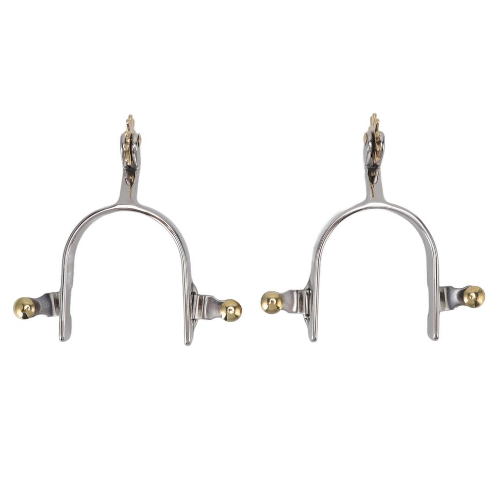 1 pár koňských ostruh z nerezové oceli, vynikající kovbojské jezdecké boty ostruhy pro výcvik koní