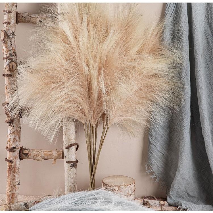 Decorative Reed Pampas Artificial Flower Living Room Decoration Fake Flowers Green Plants Wedding Crafts Shooting Props
