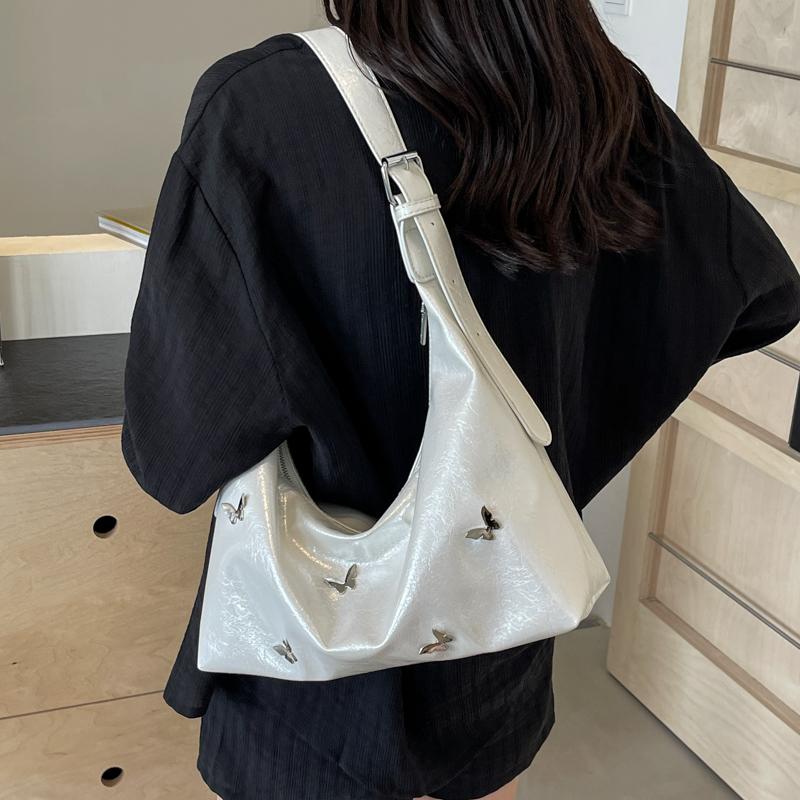 Модная плиссированная сумка-бабочка подмышкой для женщин — фото 5