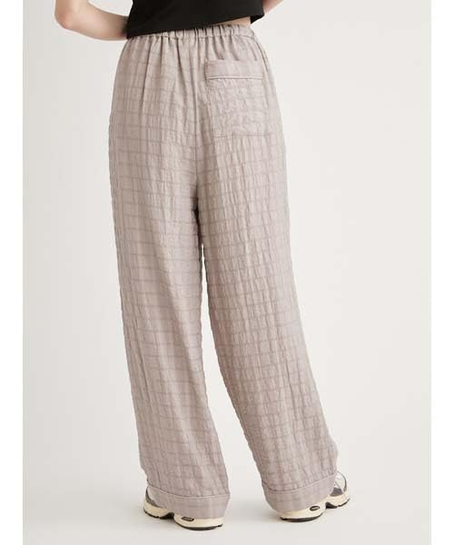 Emi 13WFP251070GRY0 Semi-Sheer Pajama-Like Pants,