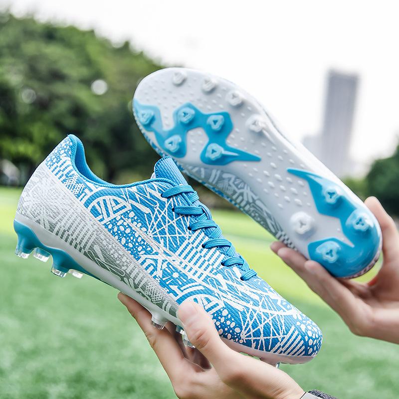 High-top adult football shoes men's and women's TF broken nails artificial turf AG long nails student training football shoes