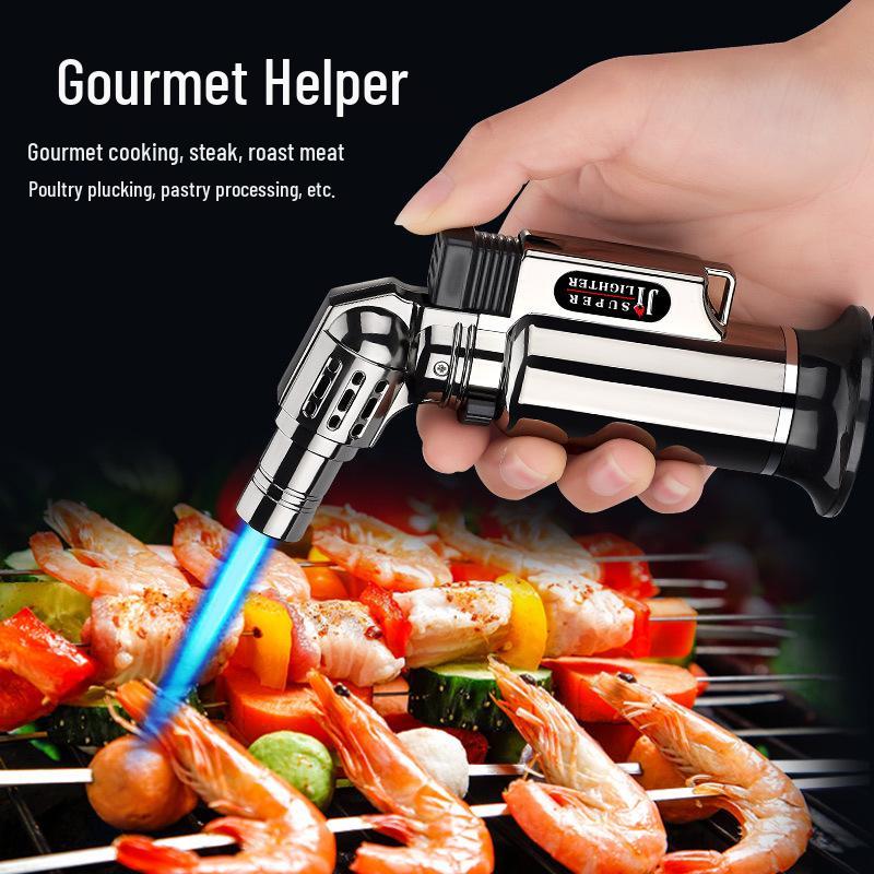 JL550 Windproof Metal Torch Lighter - Direct Flame Blue Ignition Welding Gun