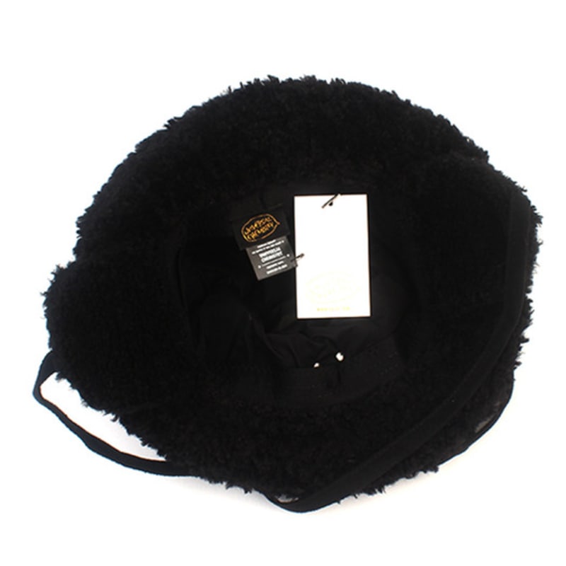 Universal Chemistry Baby Fur Black Earflap Bucket Hat