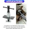 Zlirfy Brake Caliper Piston Rewind Tool,Car Accessories Car Rear Brake Pad Wind Back Tool For Disk Brake Pad,Right Handle Set Brake Caliper Wind Back