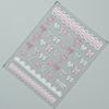 1Pcs 5D Relief Kawaii Lace Series Nail Art Stickers Pink Bow Heart Nail Decoration Decals Self-Adhesive Manicure Accessories Diy