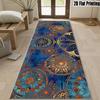 Colorful Mandala Geometric Bohemian Runner Rug for Entryway Vibrant Pattern Carpet Floor Mat Style