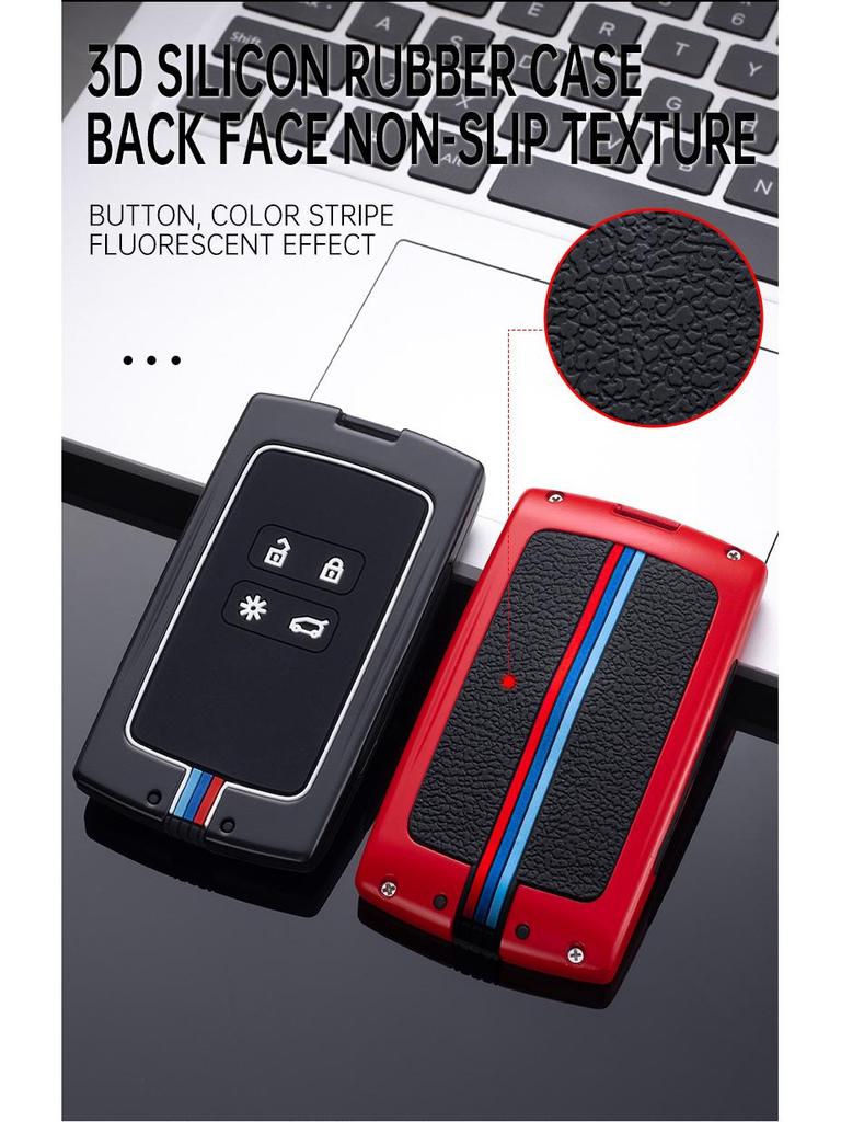 Renault Key Cover for Koleos, Captur, Fluence, Scenic, Latitude, and Megane - Remote Control Card Shell.