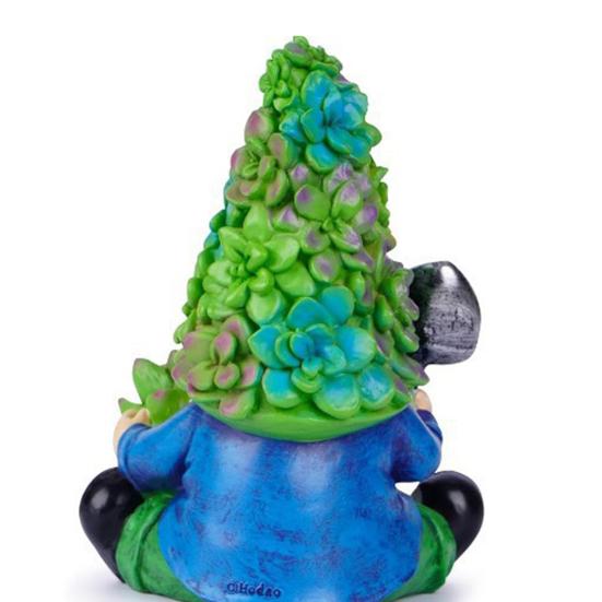 Succulents Hat Gnome Statue Flowerpot Gardening Dwarf Figurine Scuplture Indoor Outdoor Garden Home Office Decoration Ornament