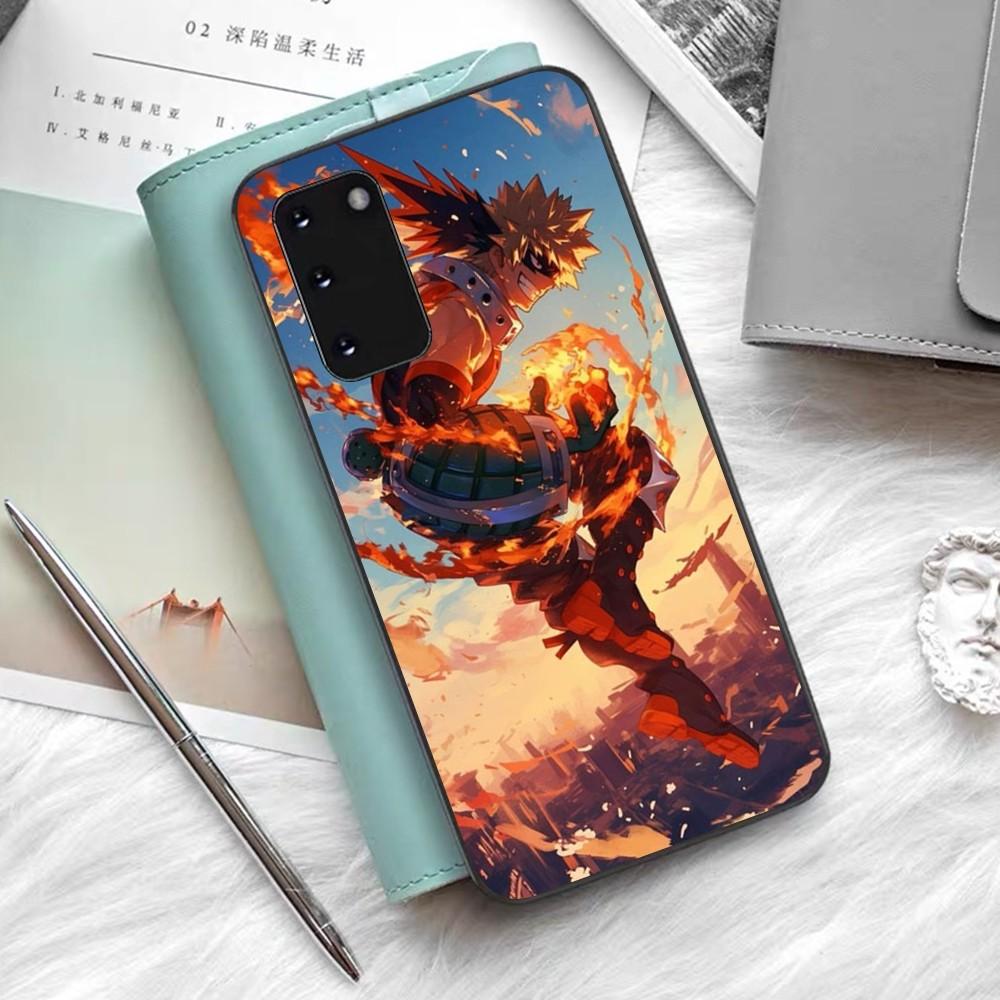 Coque de téléphone dessin animé B-Bakugo K-Katsuki Silicone PC+TPU Pour Samsung S10 20 30 22 23 24 Plus Lite Ultra Housse