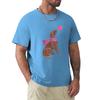 Watercolour Curly-coated Retriever T-Shirt Blue Archive Oversized Fitted T Shirts for Men