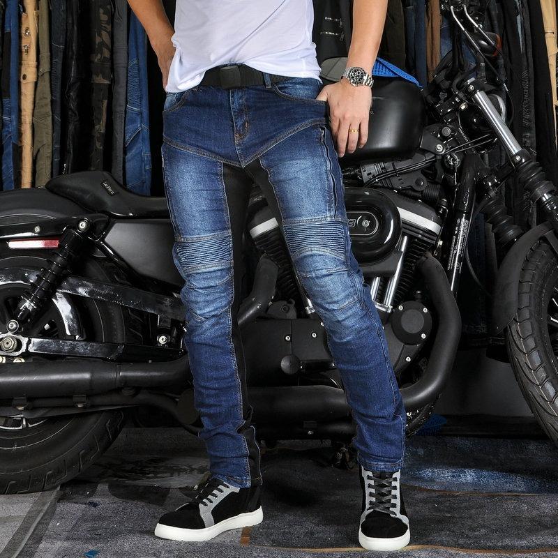 New Product Motorcycle Jeans Men's Kevlar Anti-Tear Summer Mesh Breathable Motorcycle Riding Anti-Fall Pants