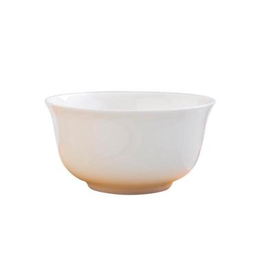 Jingdezhen Bone China High-Foot Rice Bowls - White