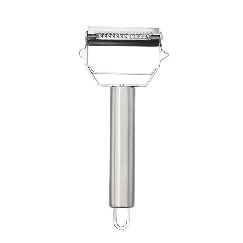 1PSC Stainless Steel Dual-Head Grater Multi-Functional Slicer Peeler Fruit Peeler Potato Shredder Cucumber Grater
