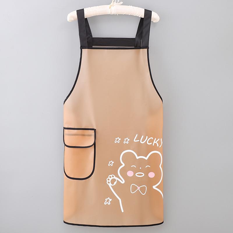 Stylish Waterproof & Oil-Proof TPU Kitchen Apron - Translucent Waist Apron for Cooking, Aquatic Tasks, and Car Wash